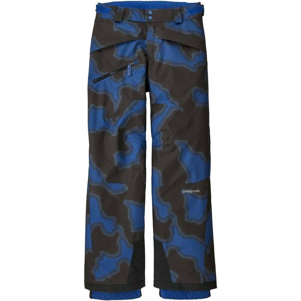 NEW PATAGONIA boys' snowshot pants in clouds superior blue